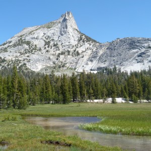 USA, California. Cathedral Peak in Yosemite National Park. 2011